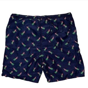 Ocean & Coast Navy Hula Girl Swim Shorts Sz M